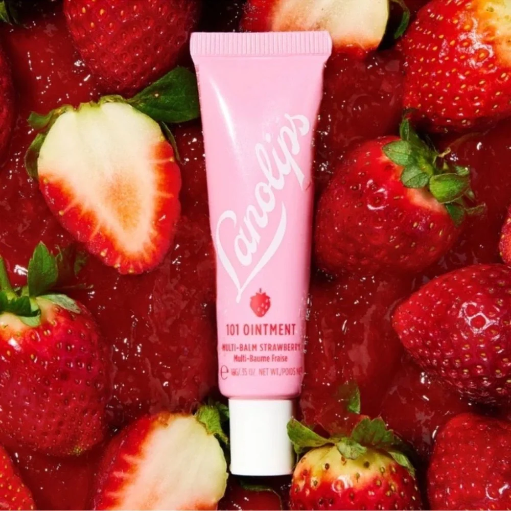 $5 🌙 Lanolips 101 Uses Lip Balm Or Healing Balm STRAWBERRY 🍓‎ NEW